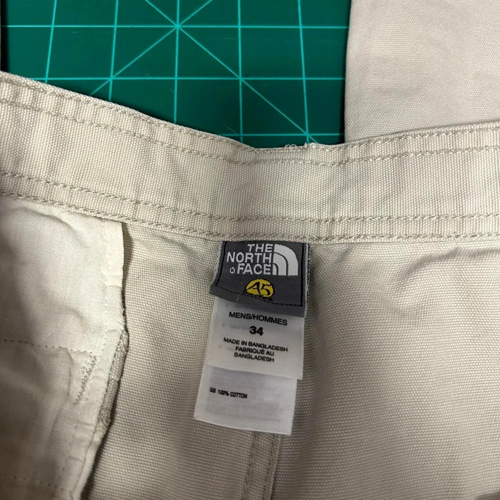 The North Face A5 Cream Baggy Cargo Hiking Pants Vintage 00s Mens 32x31